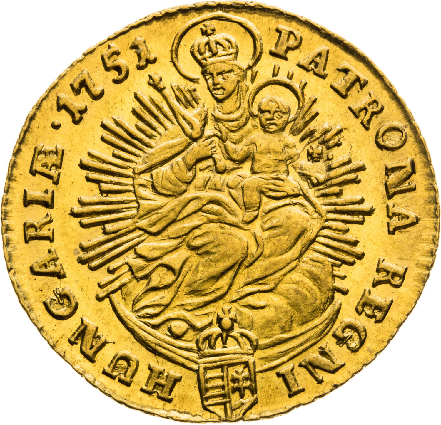 Dukát 1751 - reverz