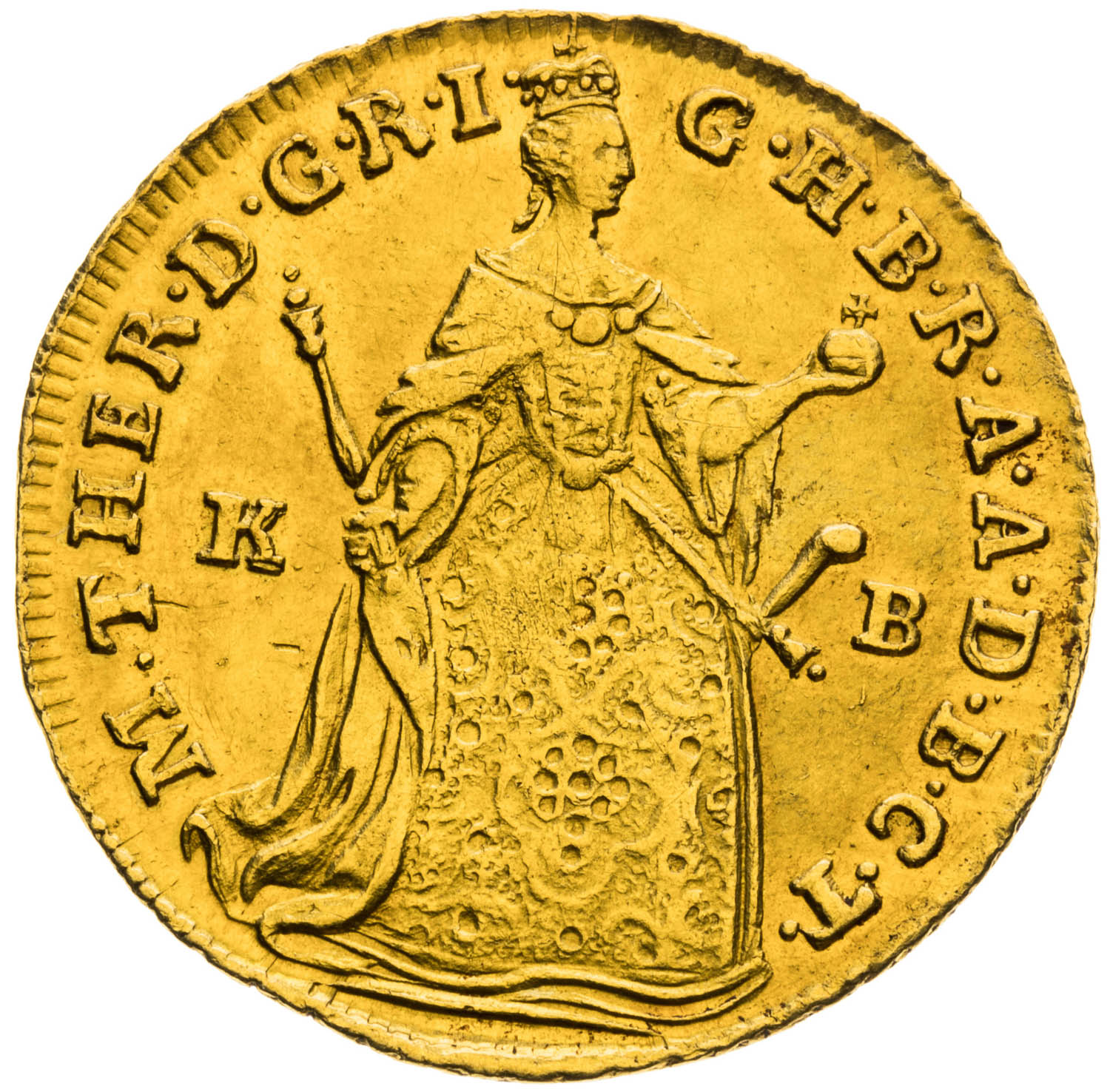 Dukát 1753 - averz
