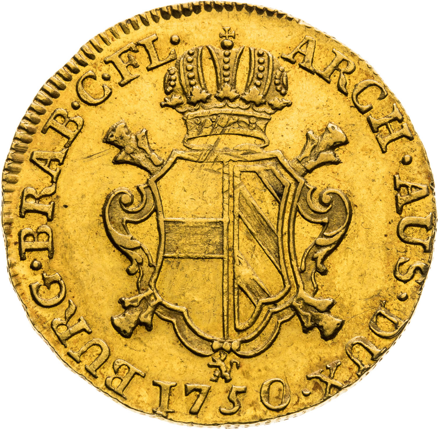 2 Souverain d'Or 1750 - back