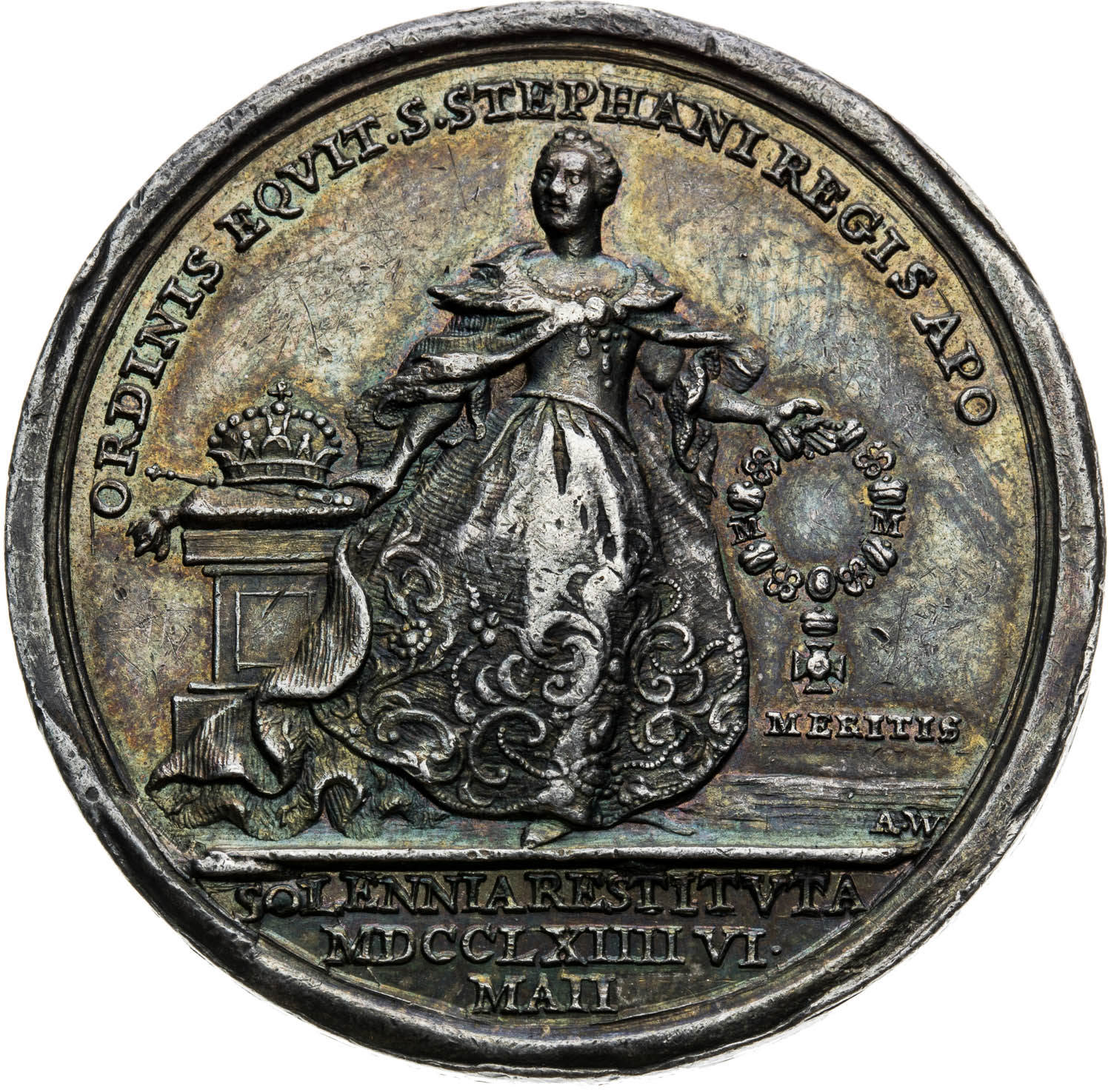 Strieborná medaila 1764 - averz