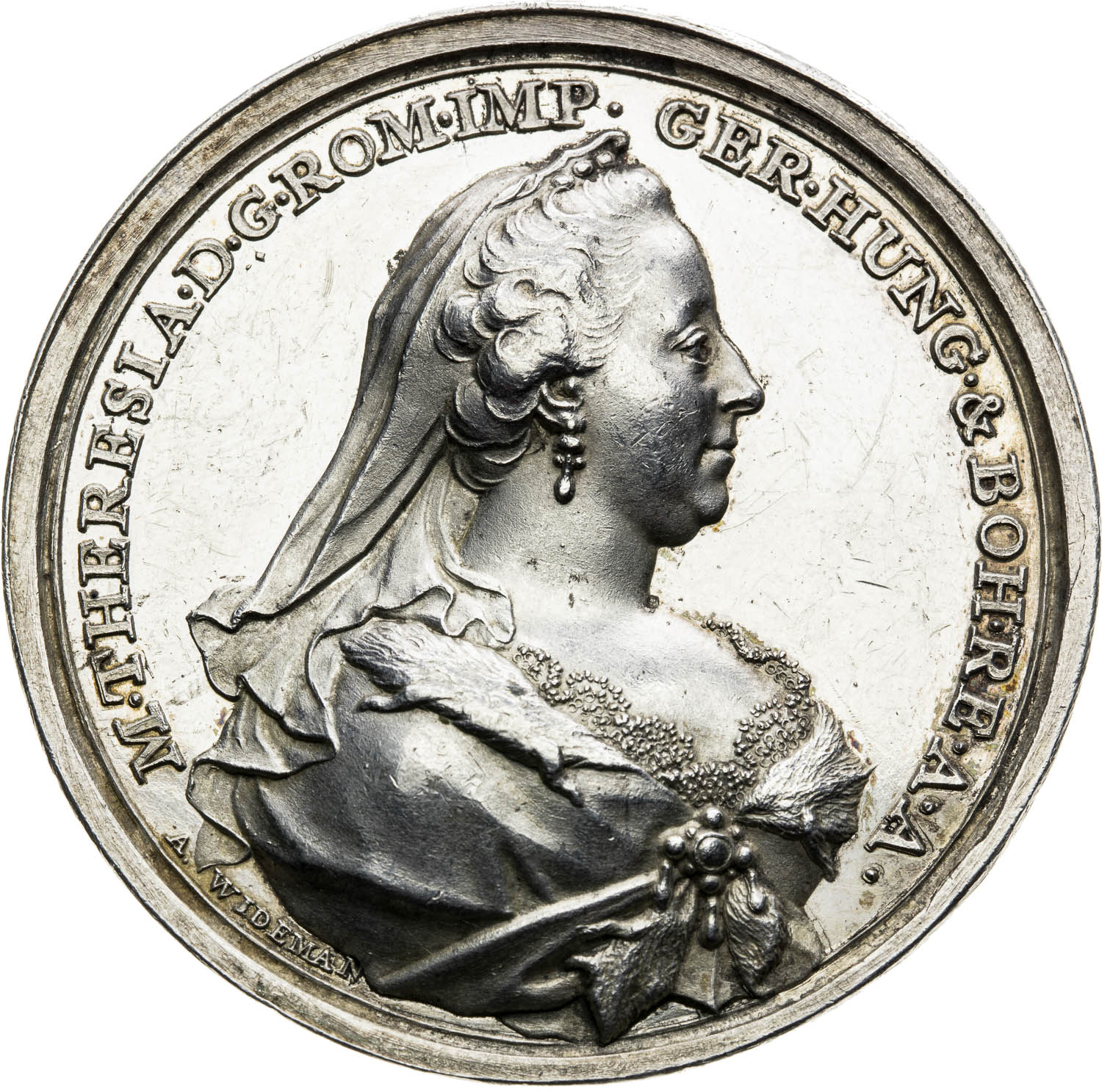 Strieborná medaila 1767 - averz
