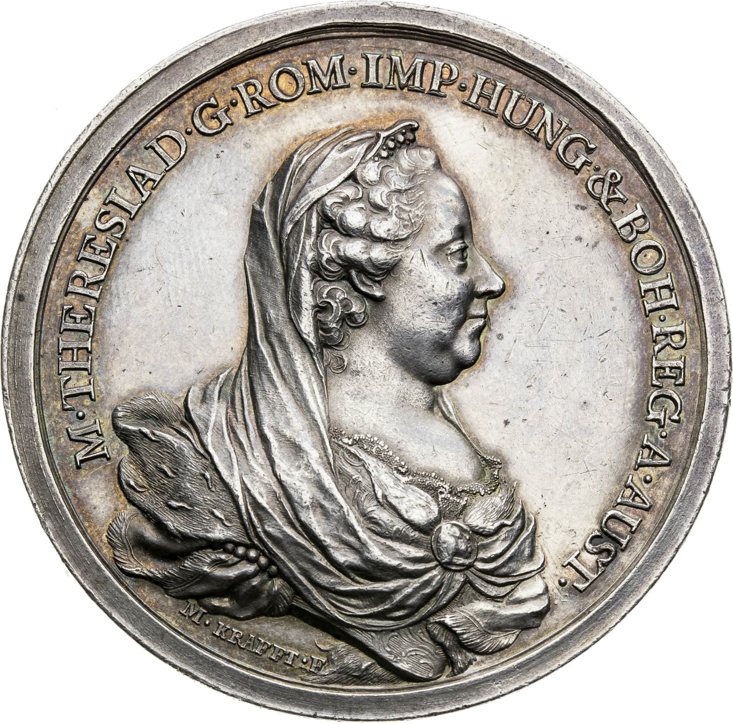 Strieborná medaila 1767 - averz