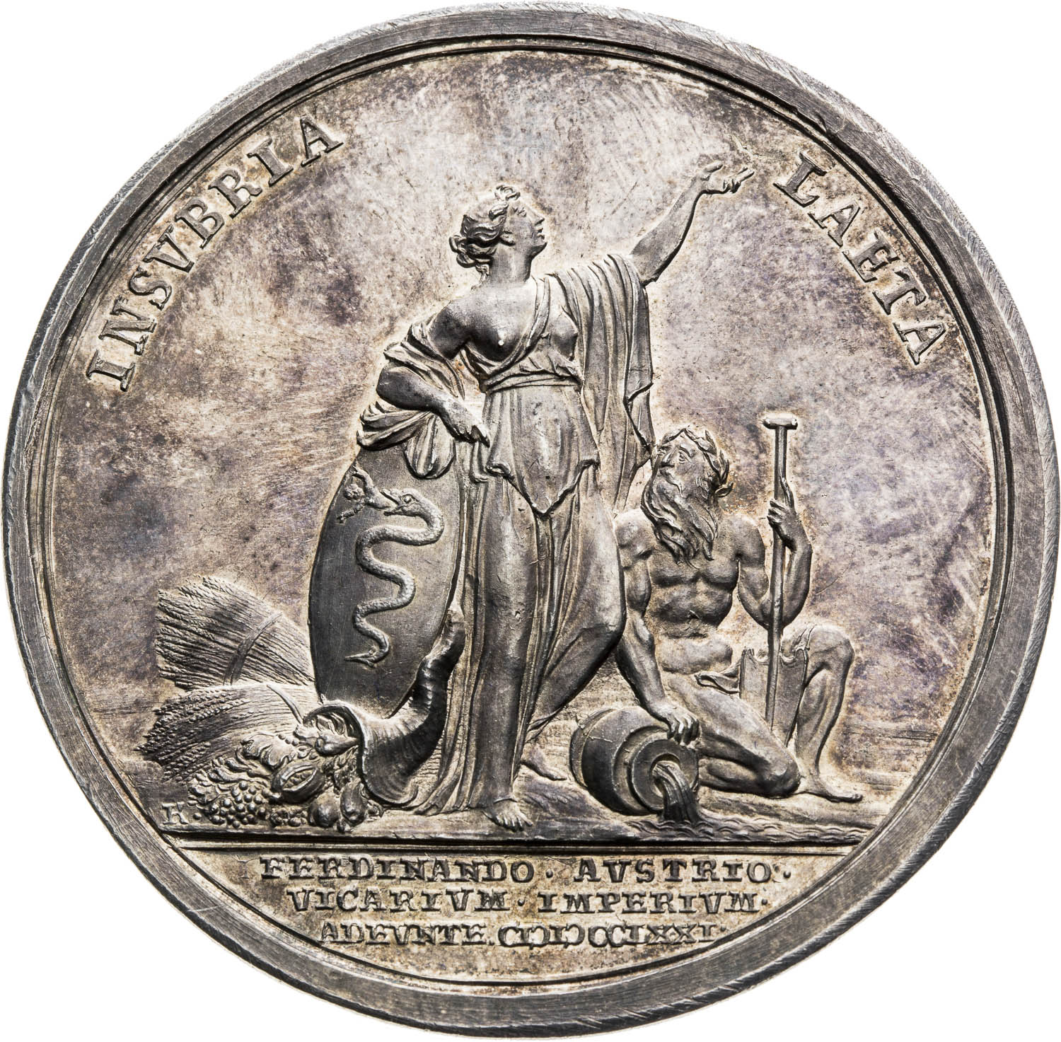 Stříbrná medaile 1771 - revers