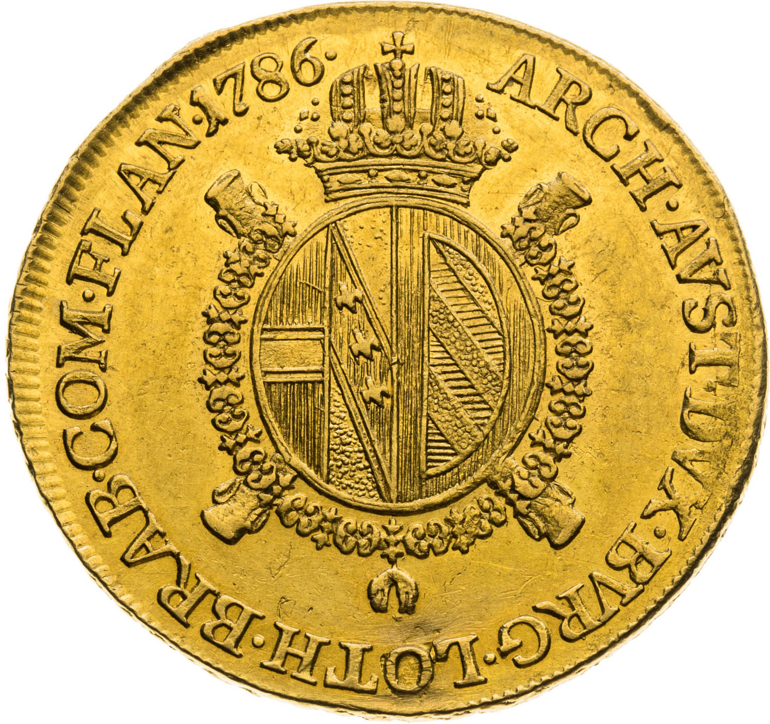 1/2 Souverain d'Or 1786 - back
