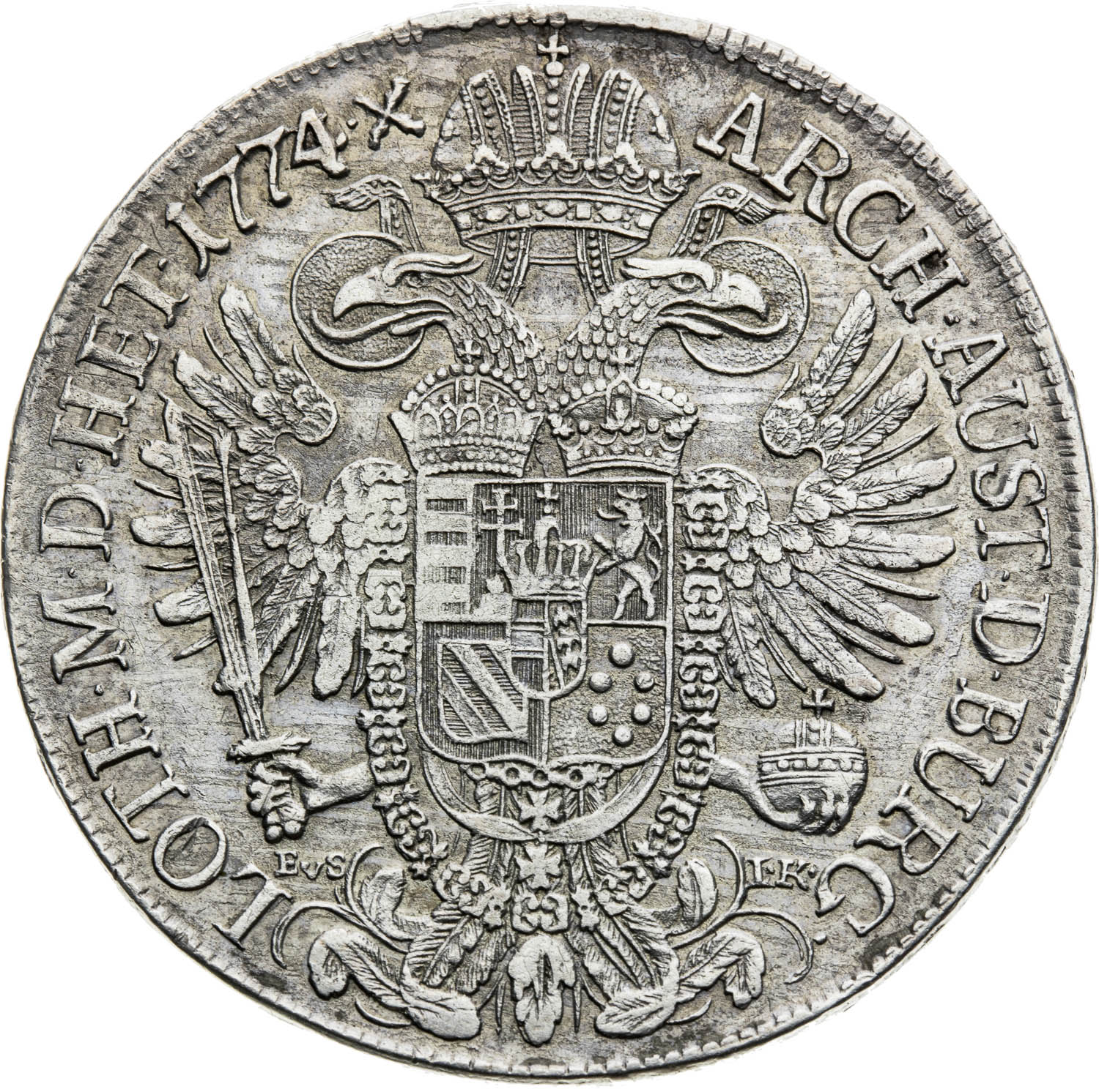 Thaler 1774 - back