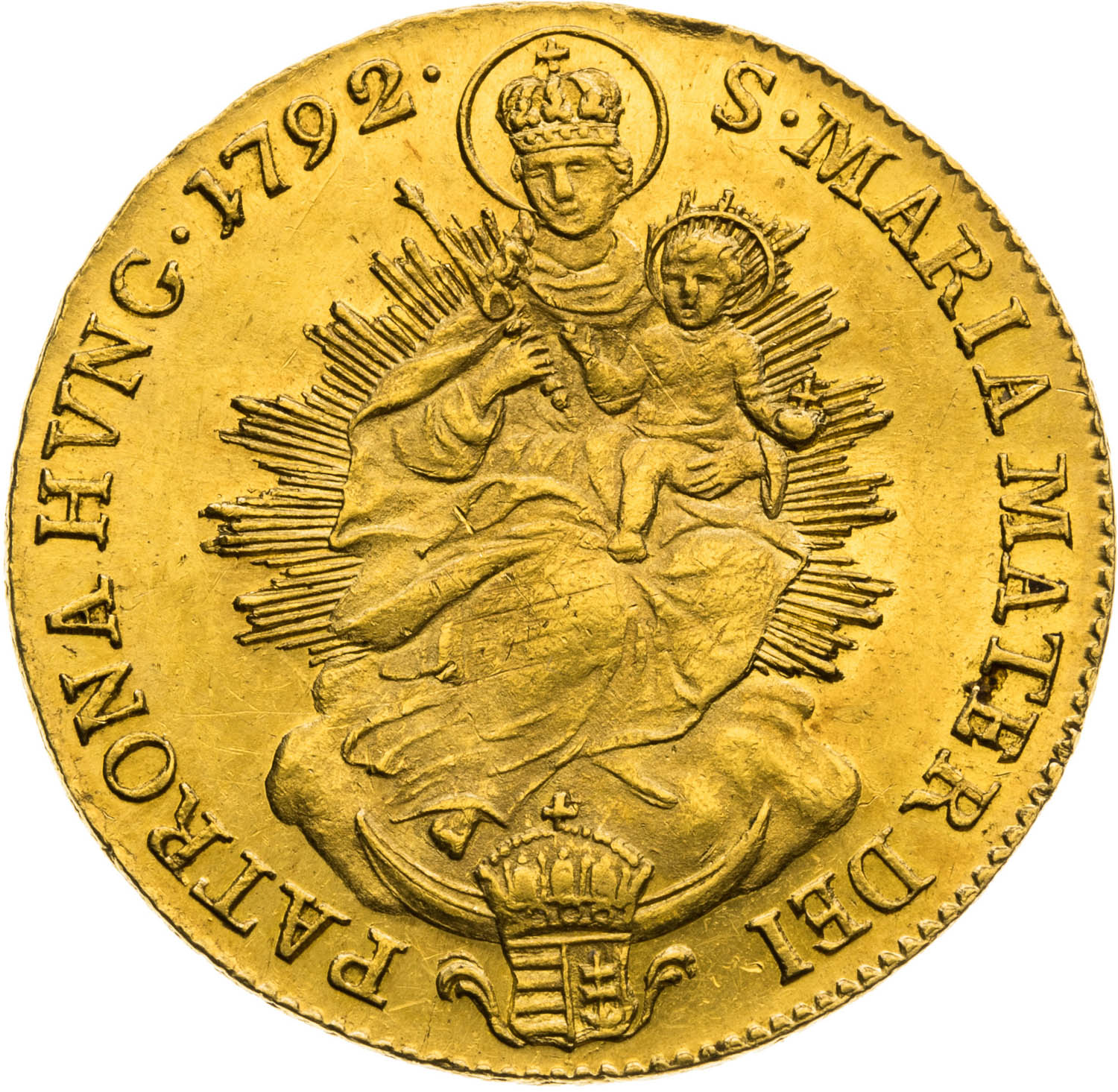 Dukát 1792 - revers