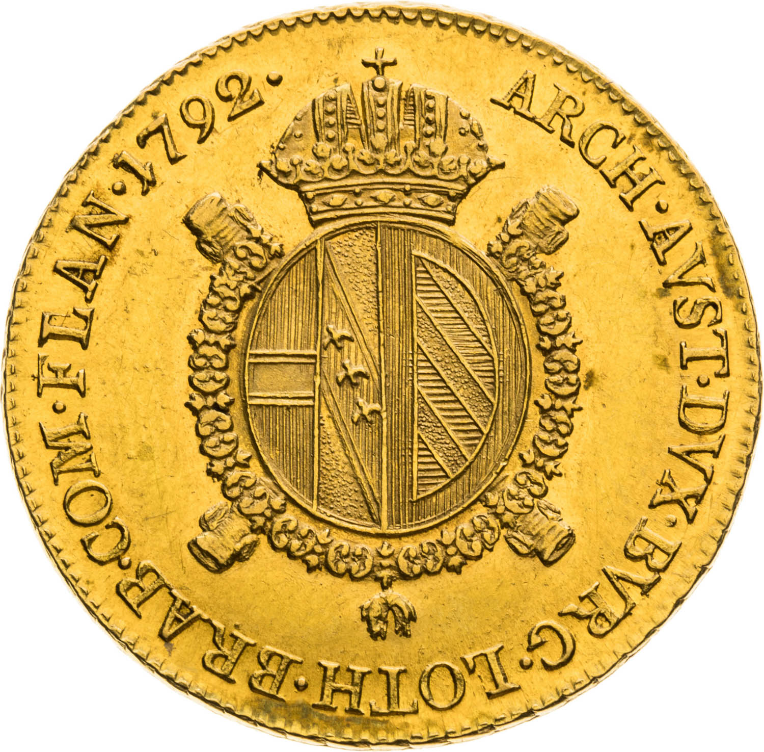 1/2 Sovrano 1792 - revers