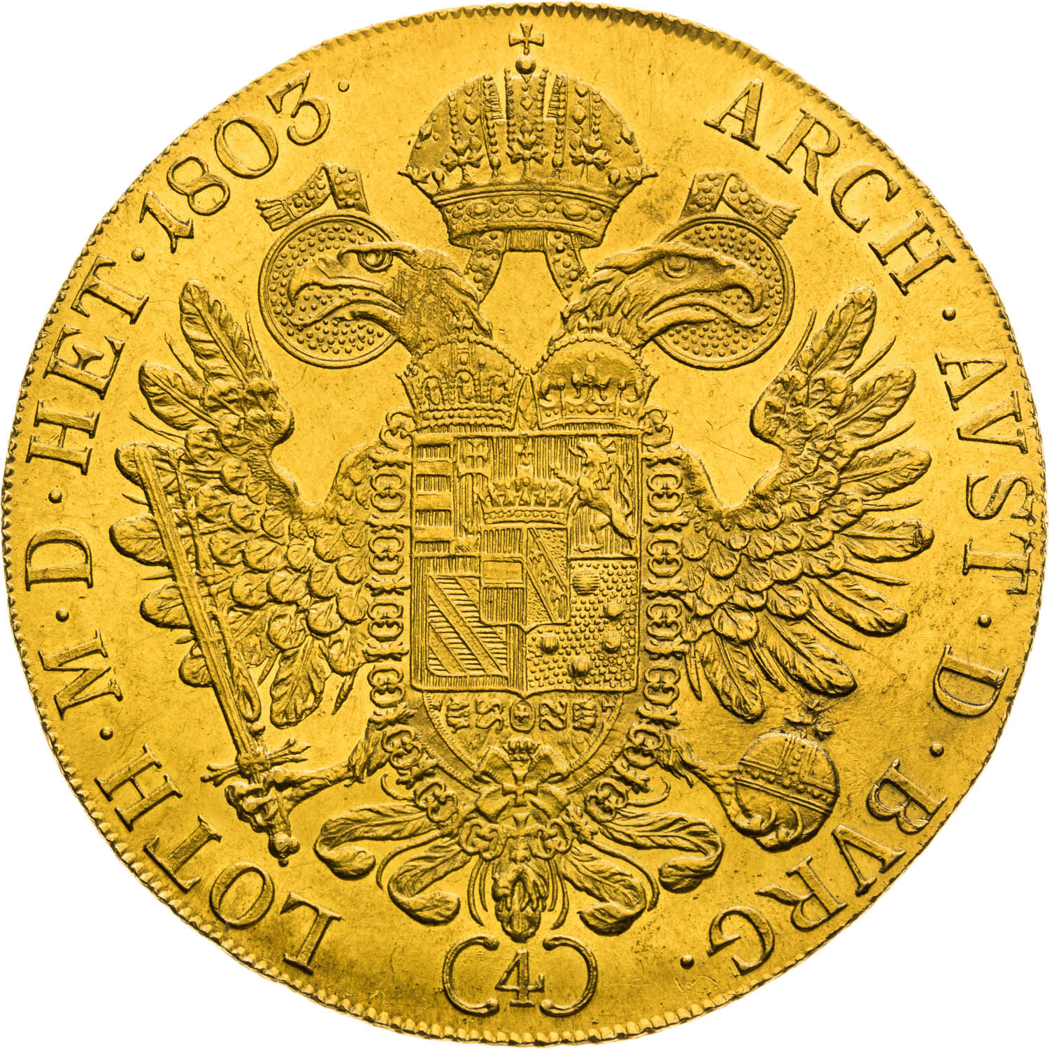 4 Dukát 1803 - revers