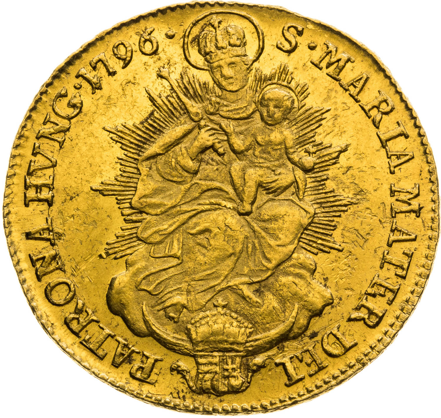 Dukát 1796 - revers