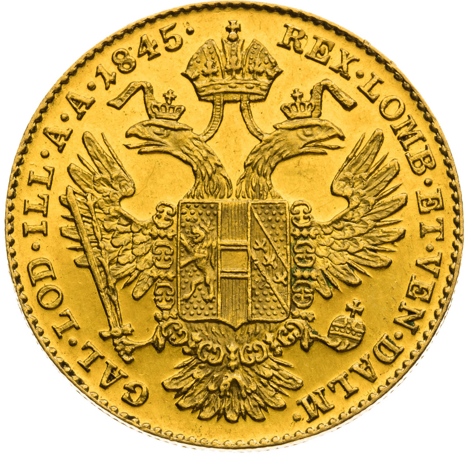 Ducat 1845 - back