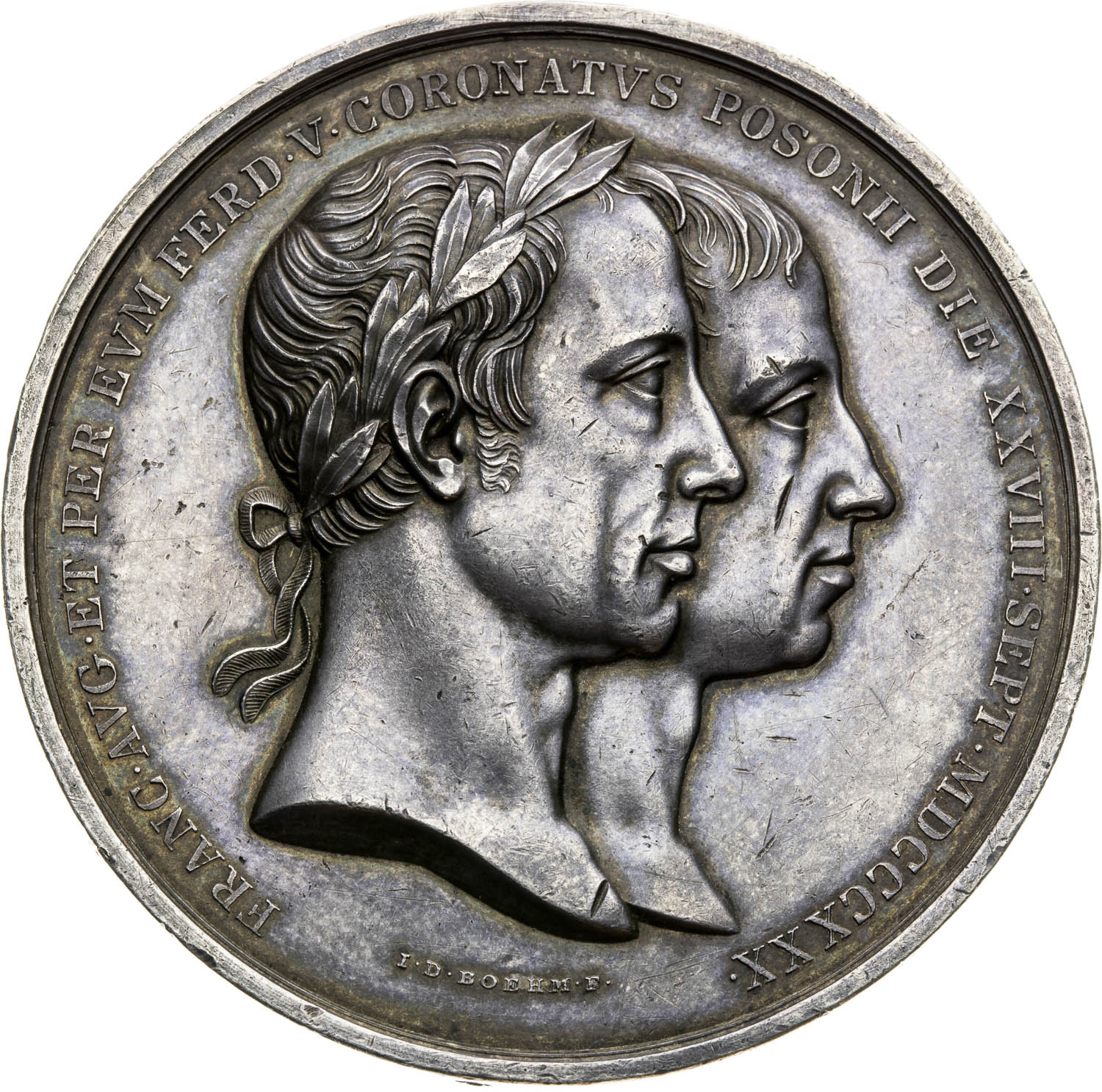 Strieborná medaila 1830 - averz