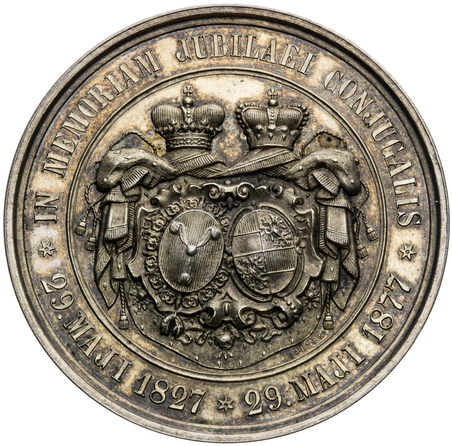 Strieborná medaila 1827 - reverz