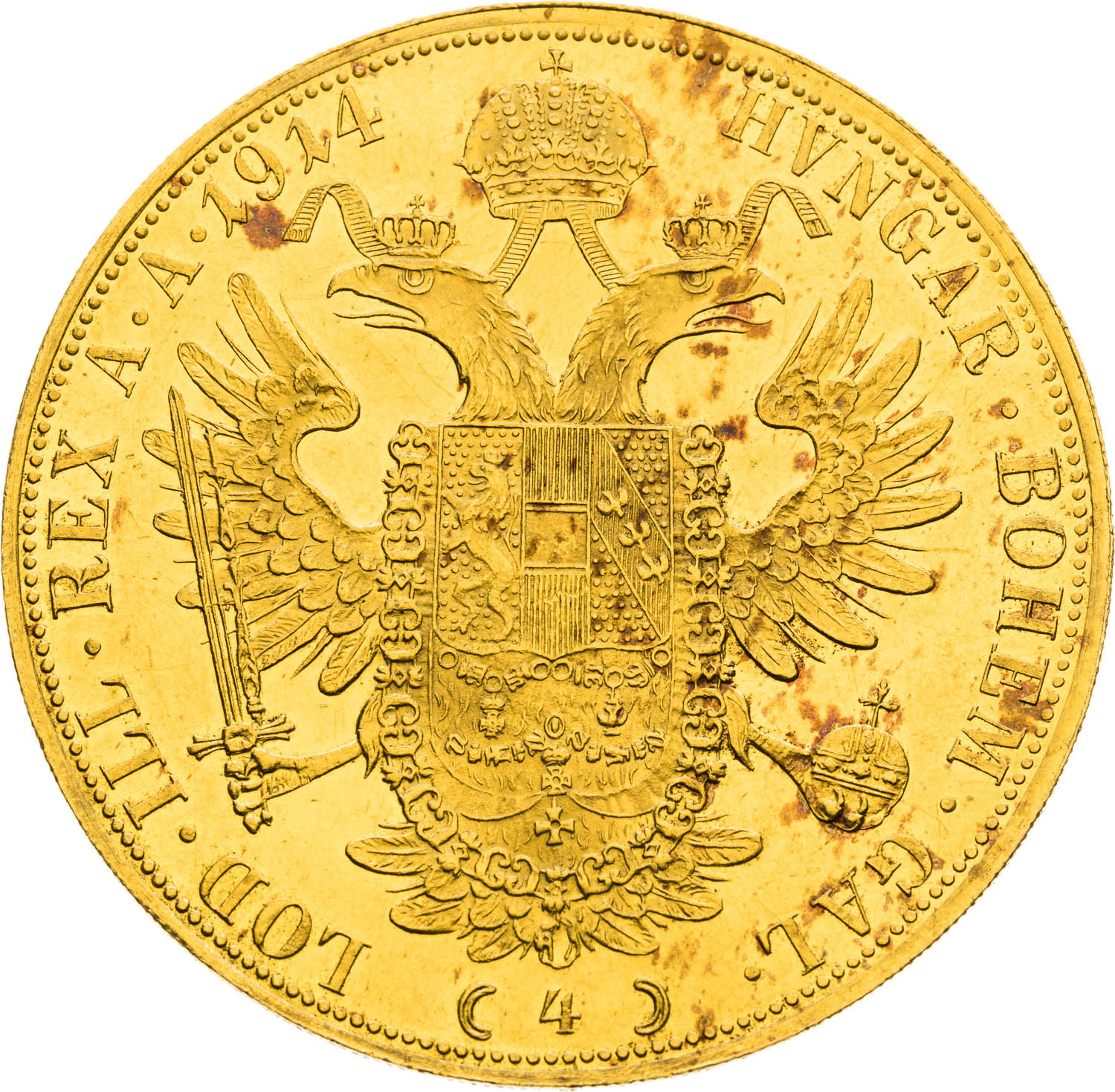 4 Ducats 1914 - back