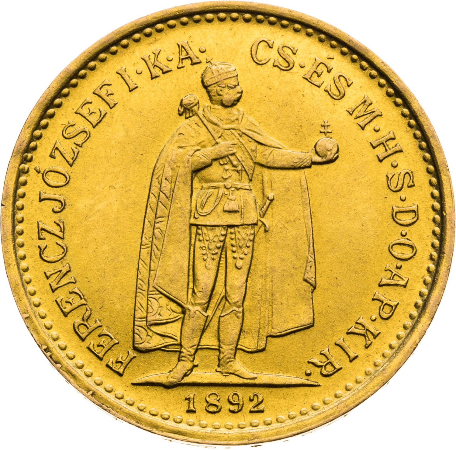 10 Korona 1892 (Novoražba) - avers