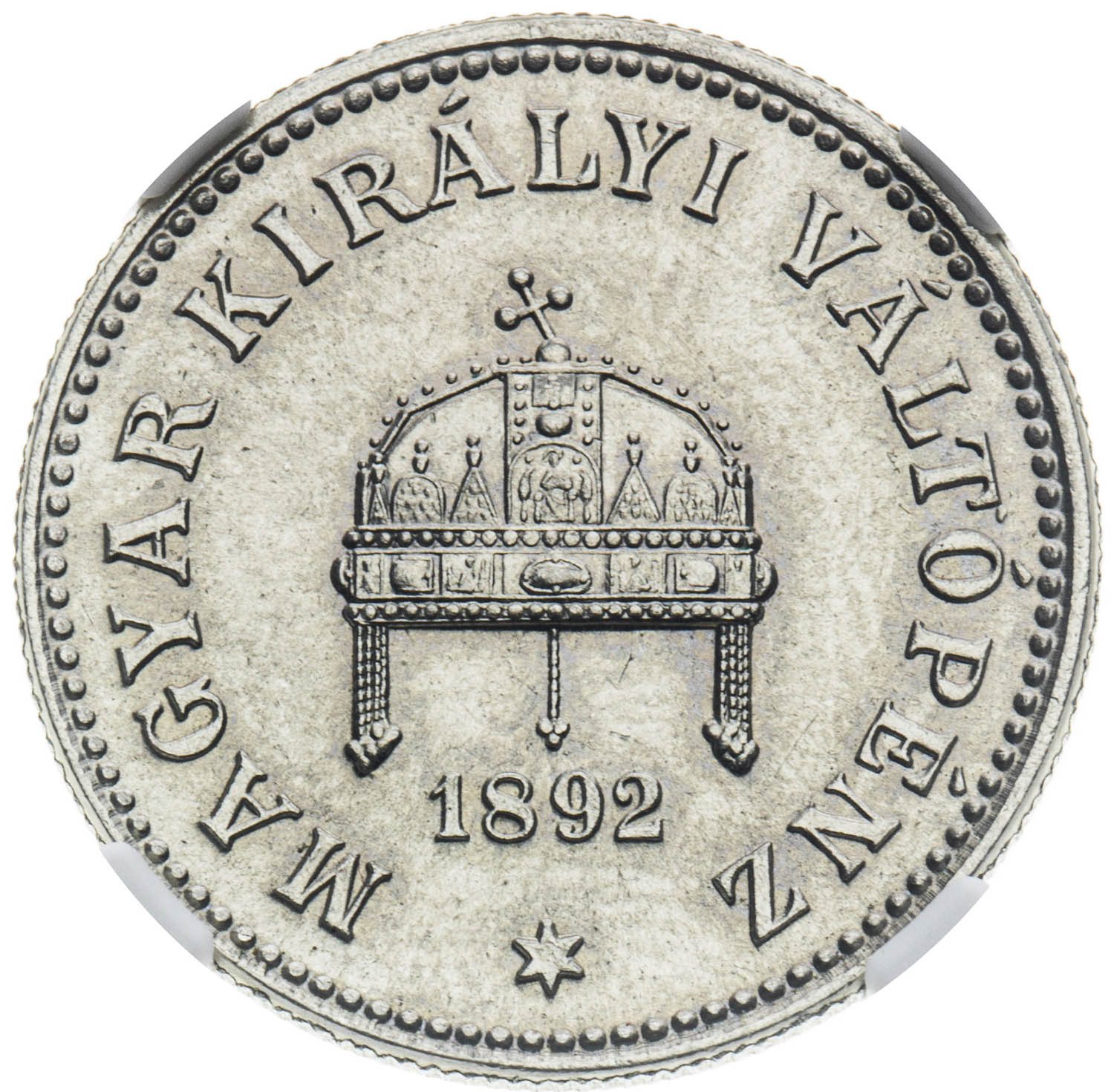 20 Fillér 1892 - avers