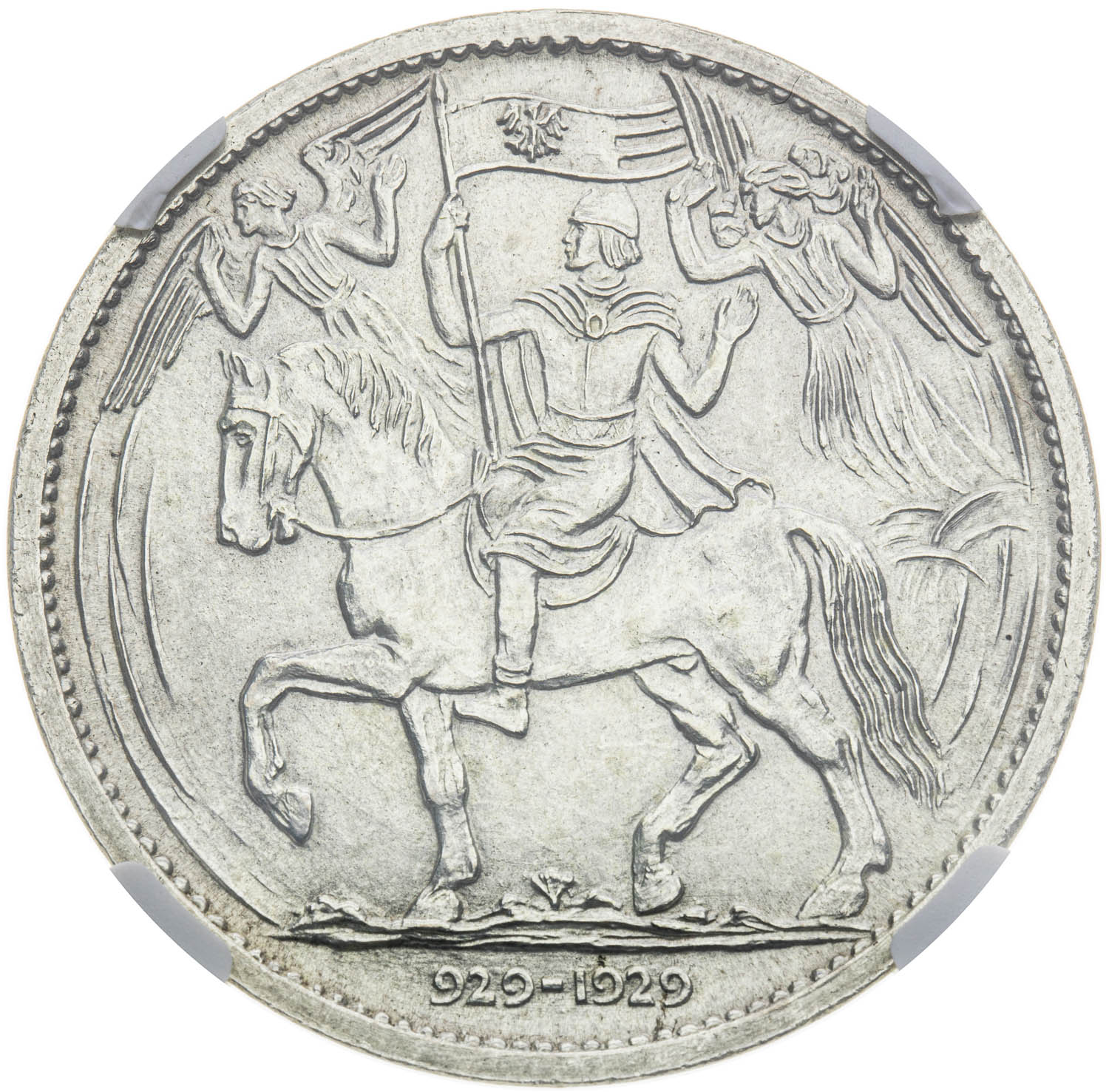 Silver medal 1929 - back