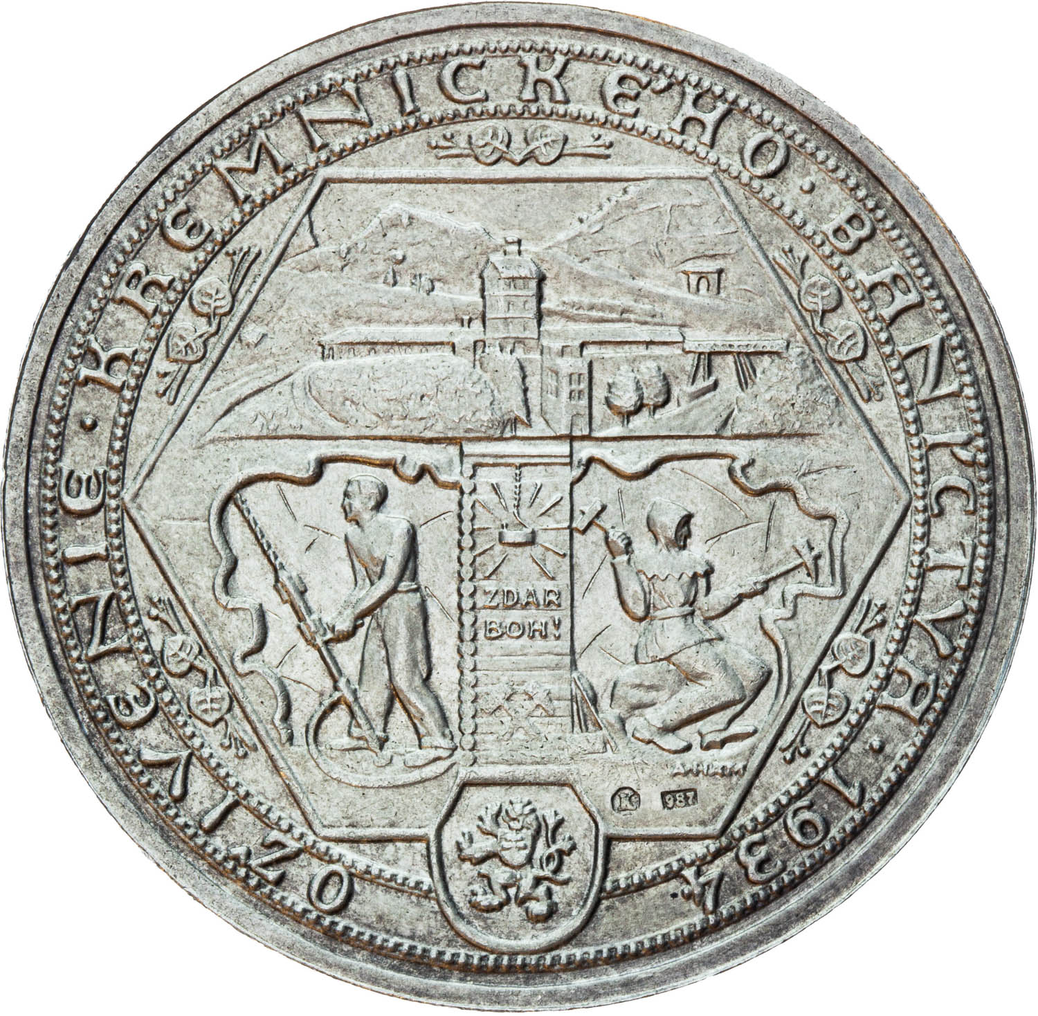 Silver medal 1934 - back