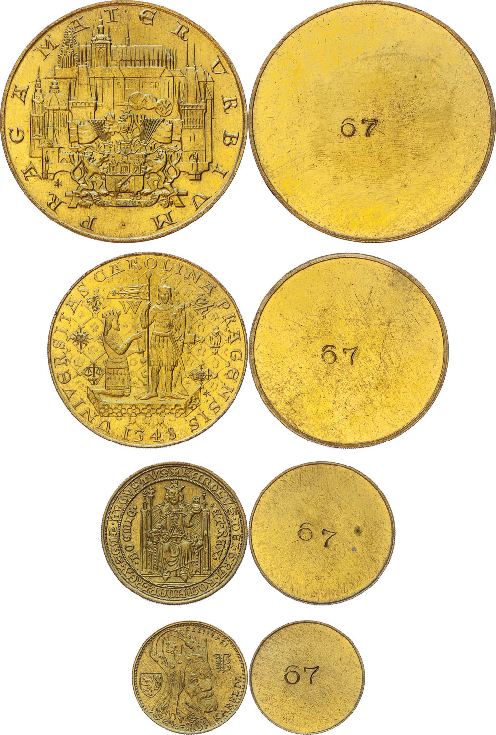Ducats 1978 - brass coins (8 pcs) - front