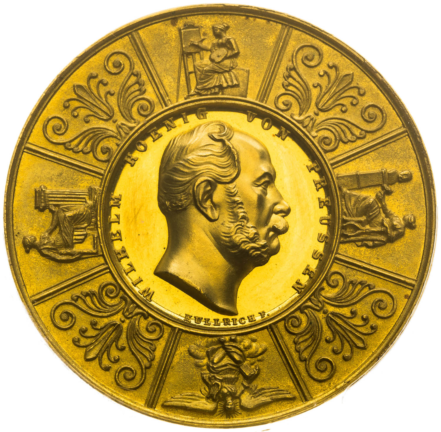 Zlatá medaila 1861 (10 Dukát) - averz