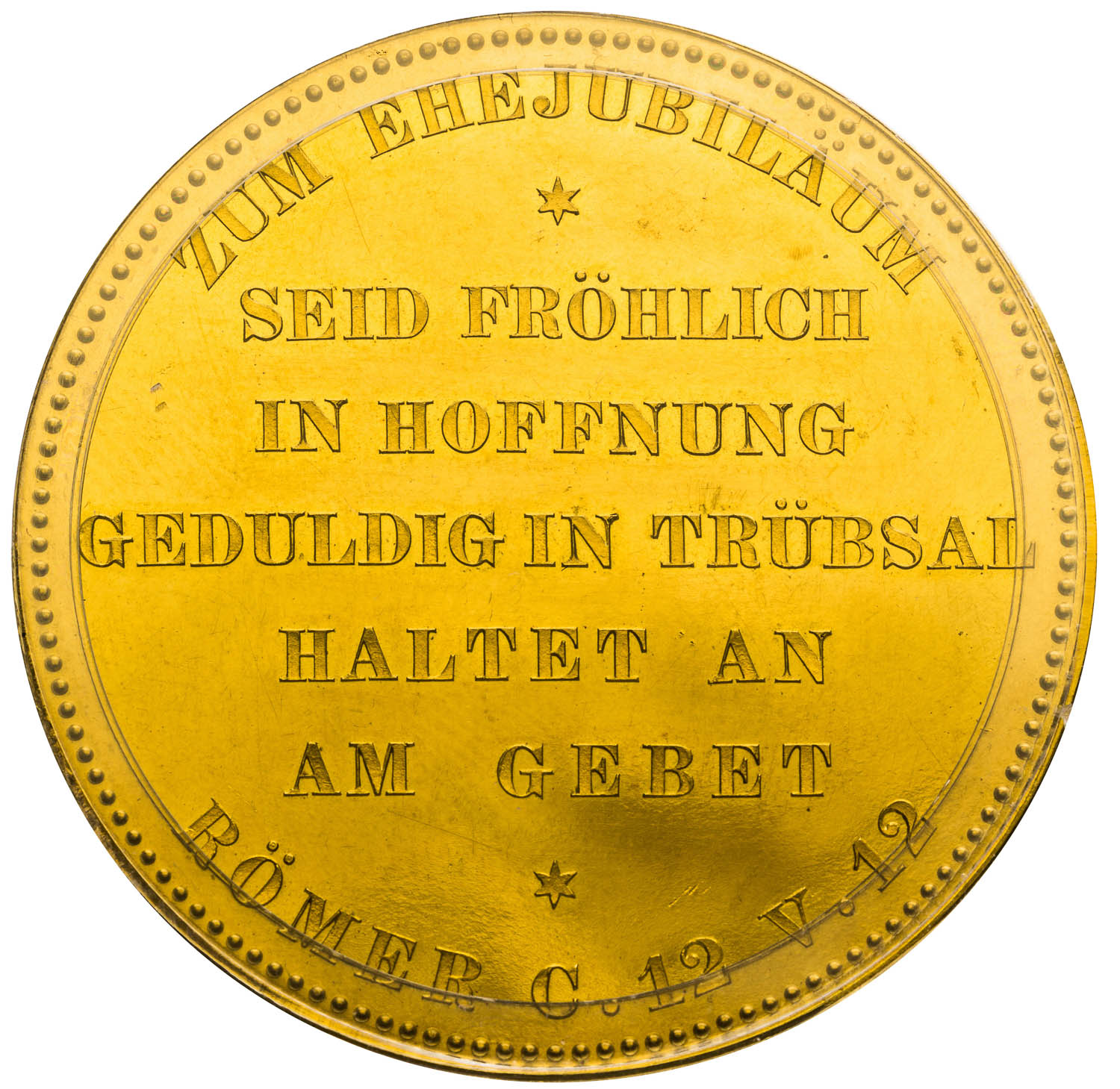 Zlatá medaila 1879 (20 Dukát) - reverz