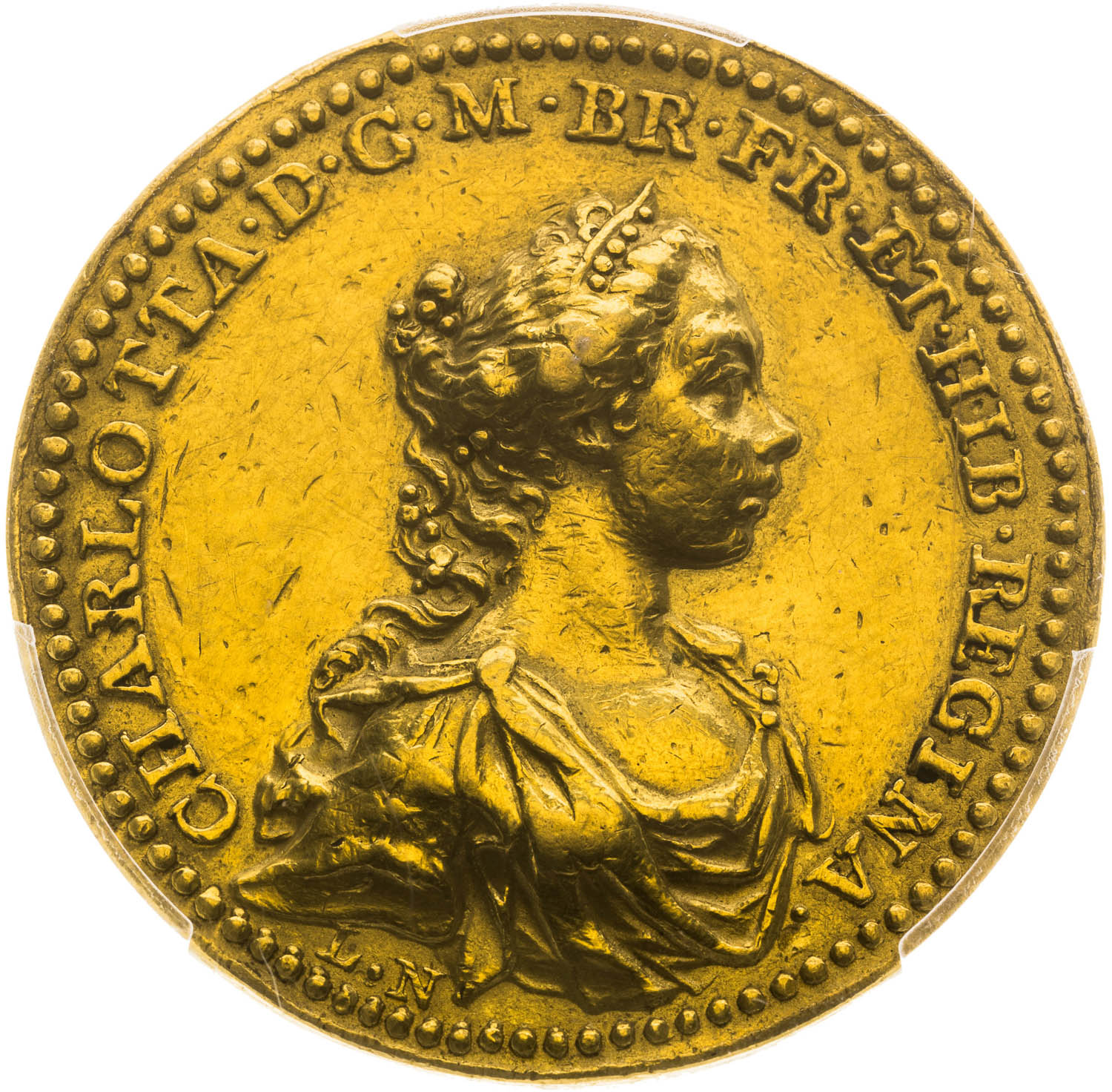 Gold medal 1761 - front