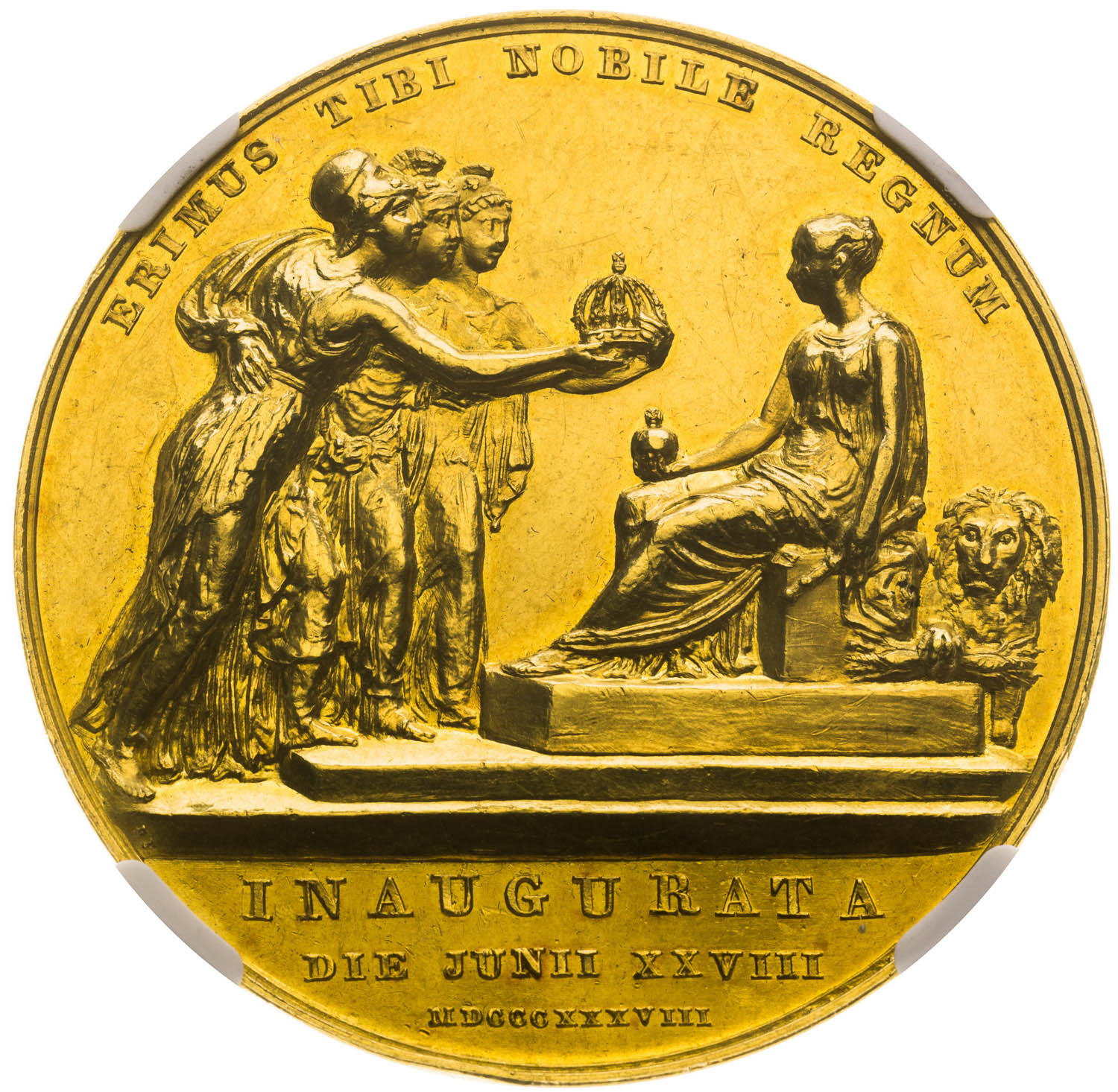 Gold medal 1838 - back