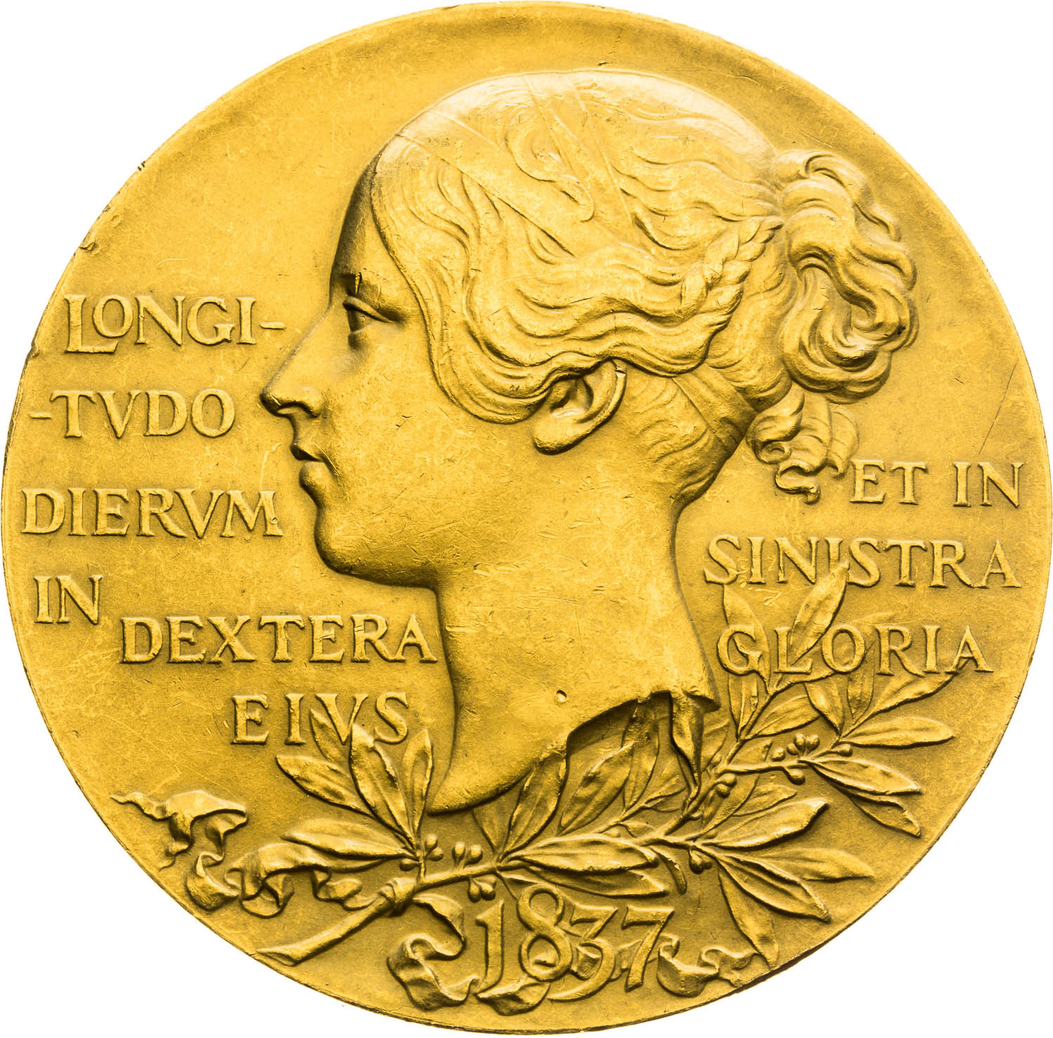 Gold medal 1897 - front