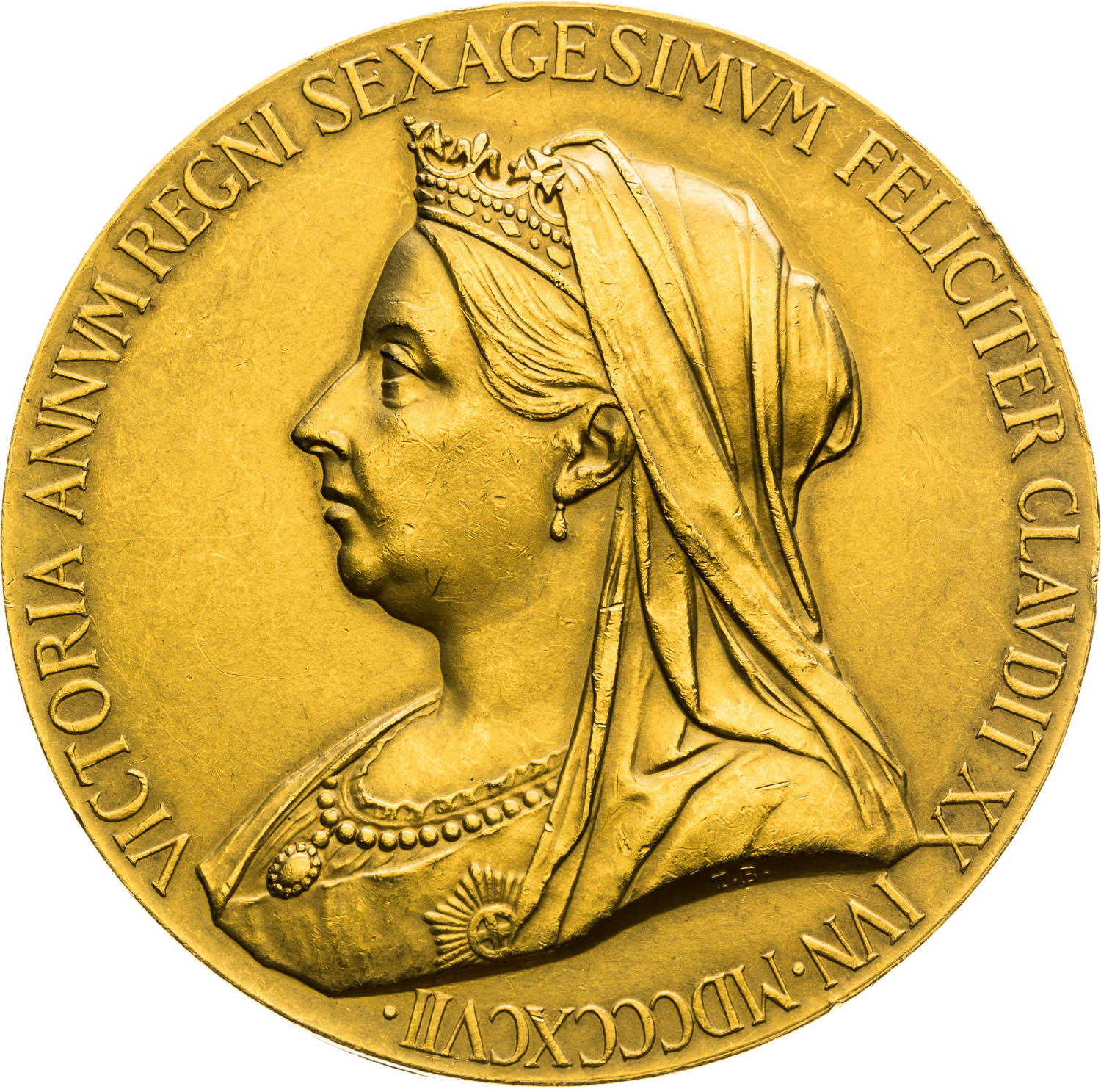 Gold medal 1897 - back