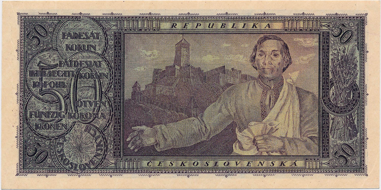 50 Koruna 1922 - back