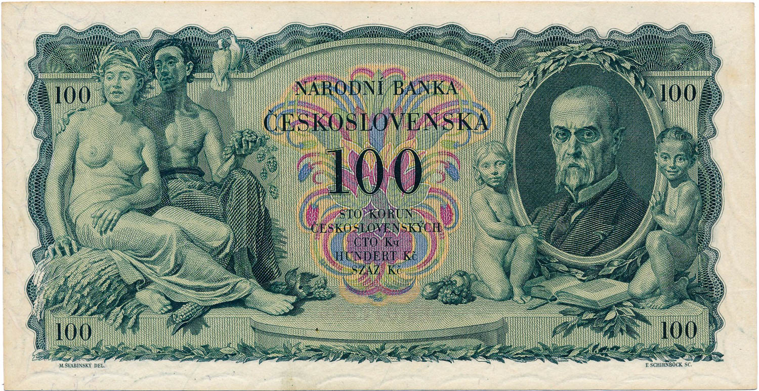 100 Kč 1931 - reverz