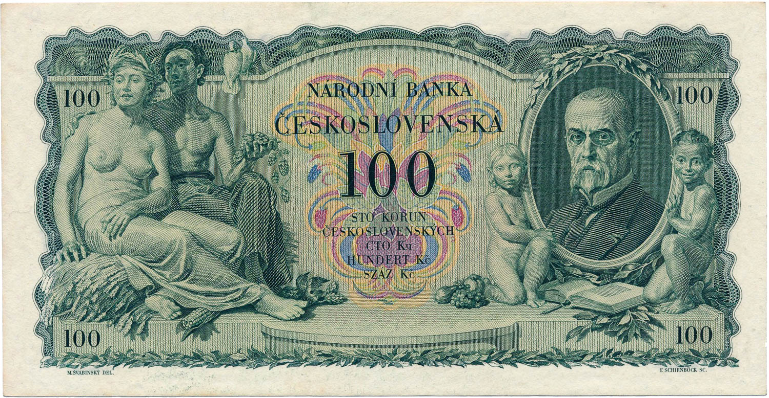 100 Koruna 1931/1939 - back
