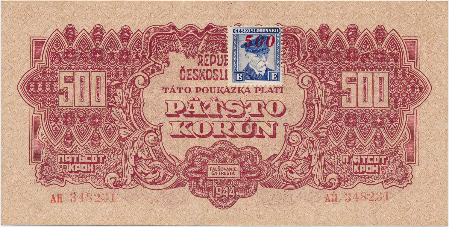 500 Koruna 1944 - front
