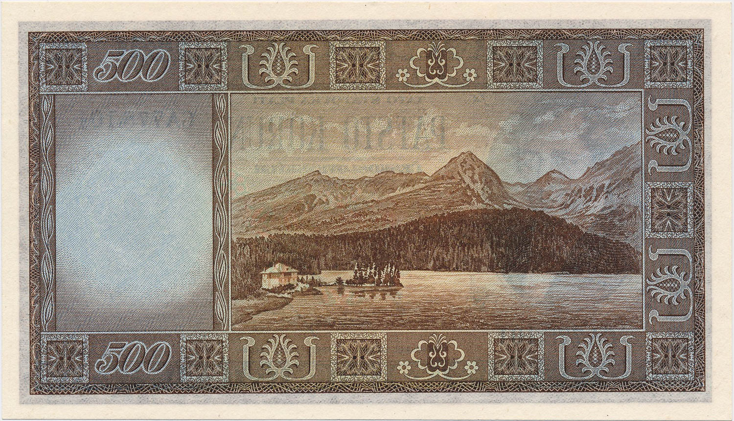 500 Koruna 1945 - back