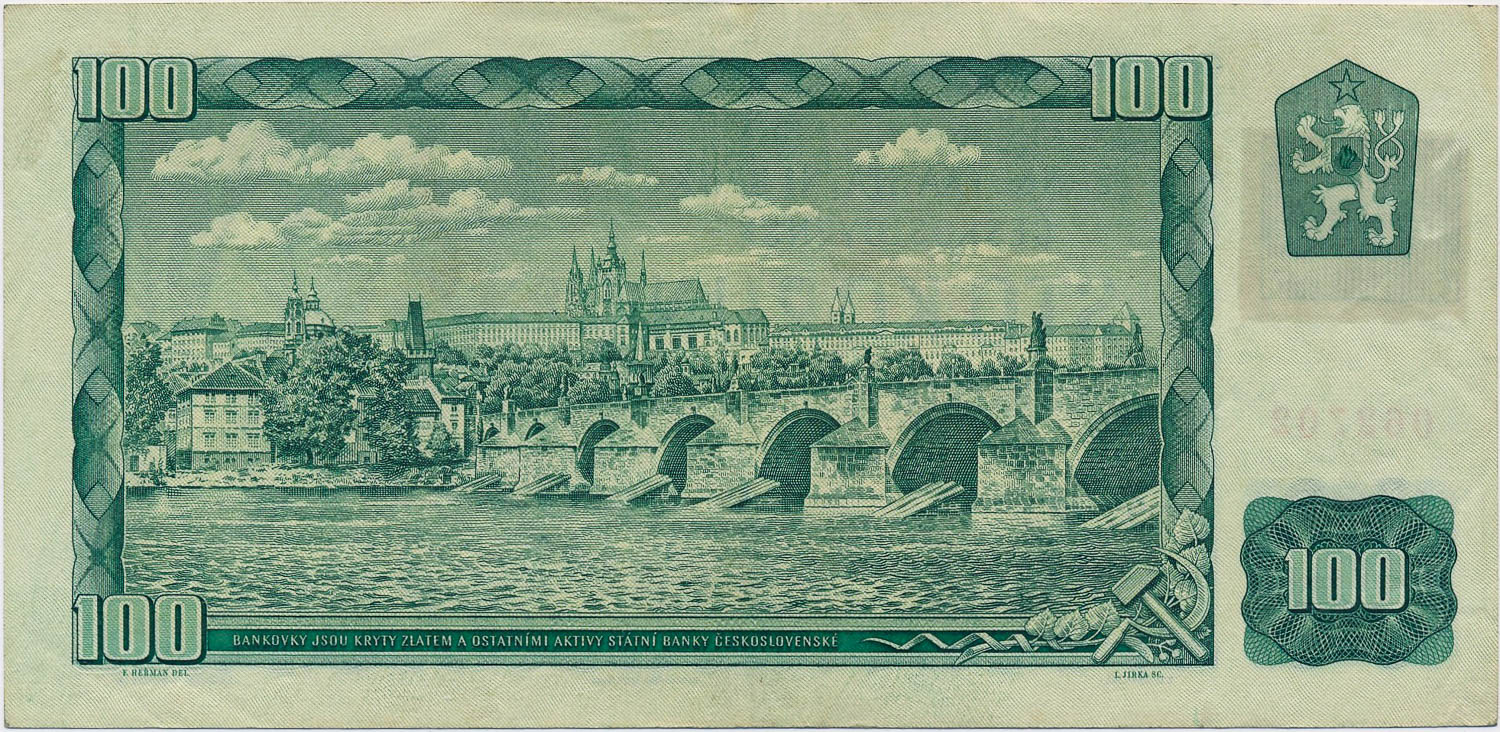 100 Kč 1993 - reverz