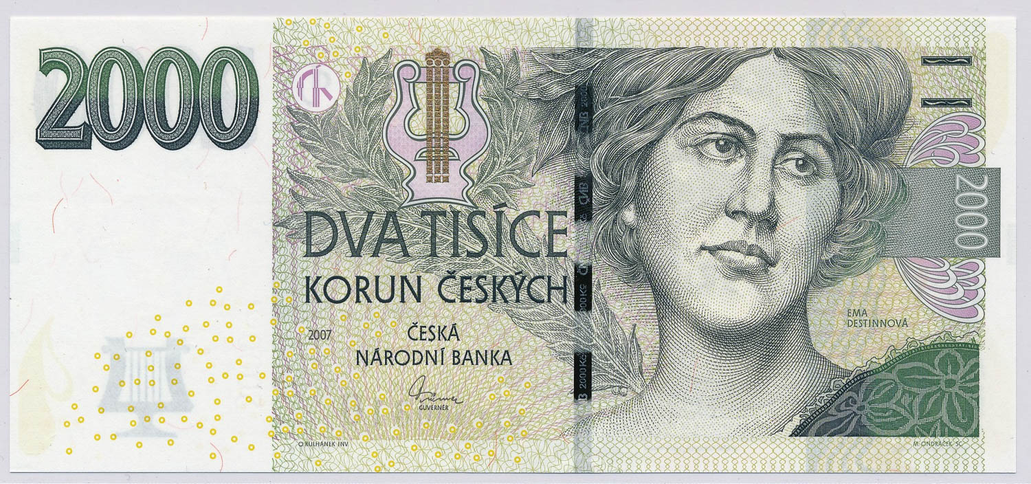 2000 Kč 2007 - averz