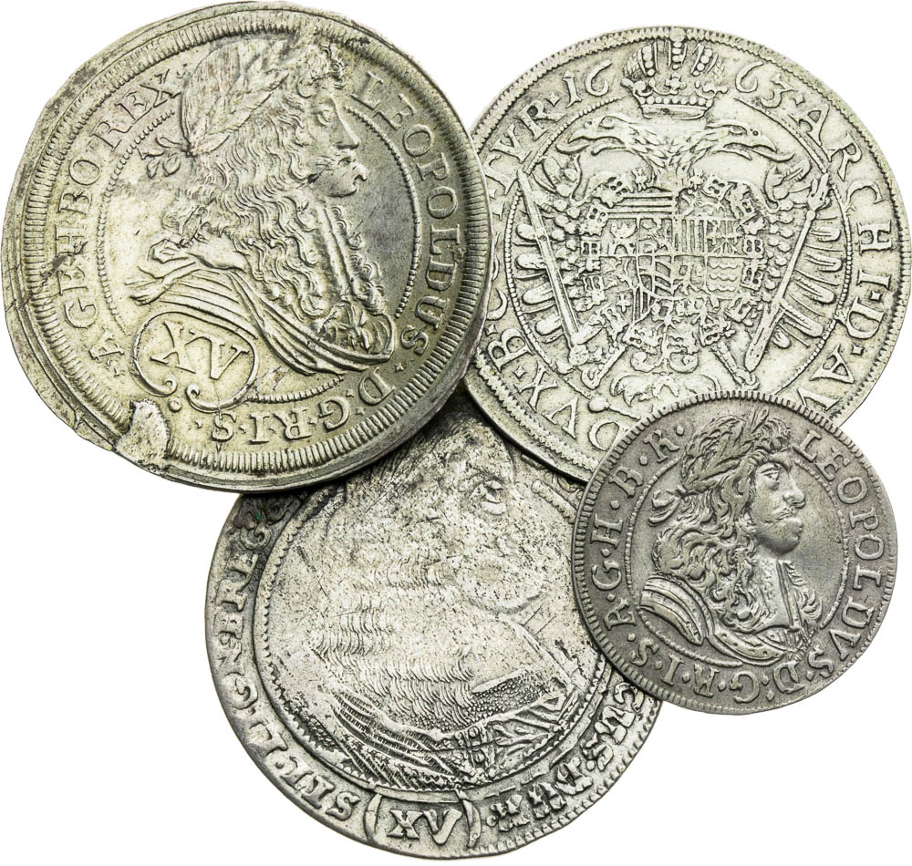 Lot of silver coins (4 pcs) - front