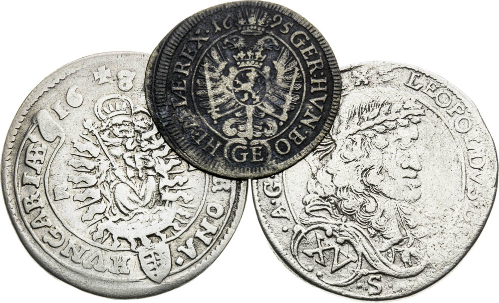 Lot silver coins (3 pcs) - back