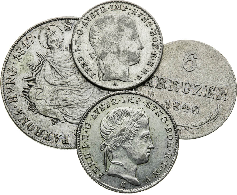 Silver coins (4 pcs) - back