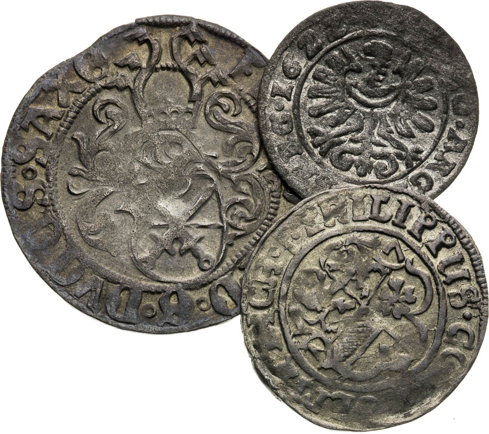 Lot of silver coins (3 pcs) - back