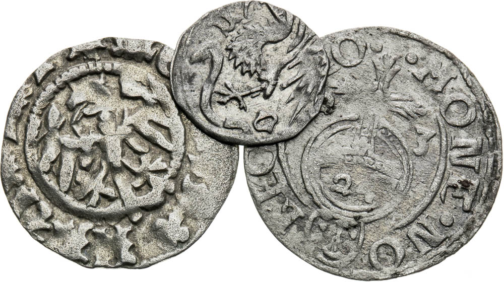 Lot of silver coins (3 pcs) - back