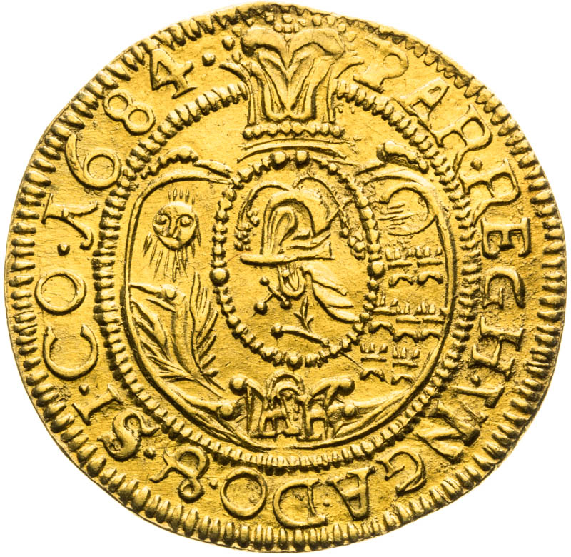 Ducat 1684 - back