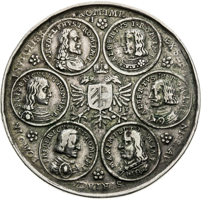 Silver medal 1613 - back