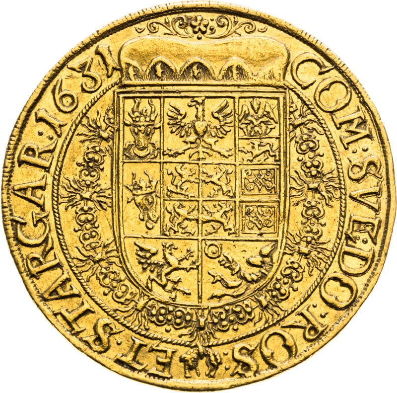 10 Ducats 1631 - back