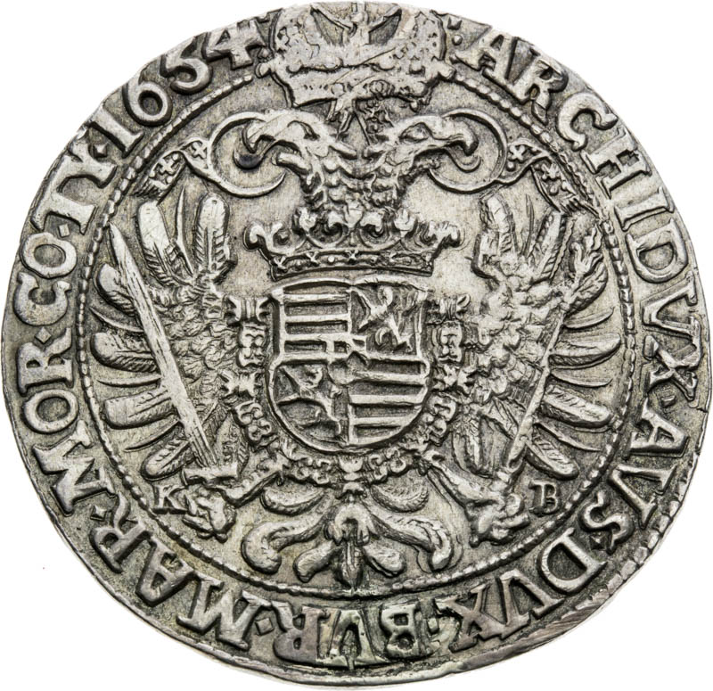 Thaler 1654 - back