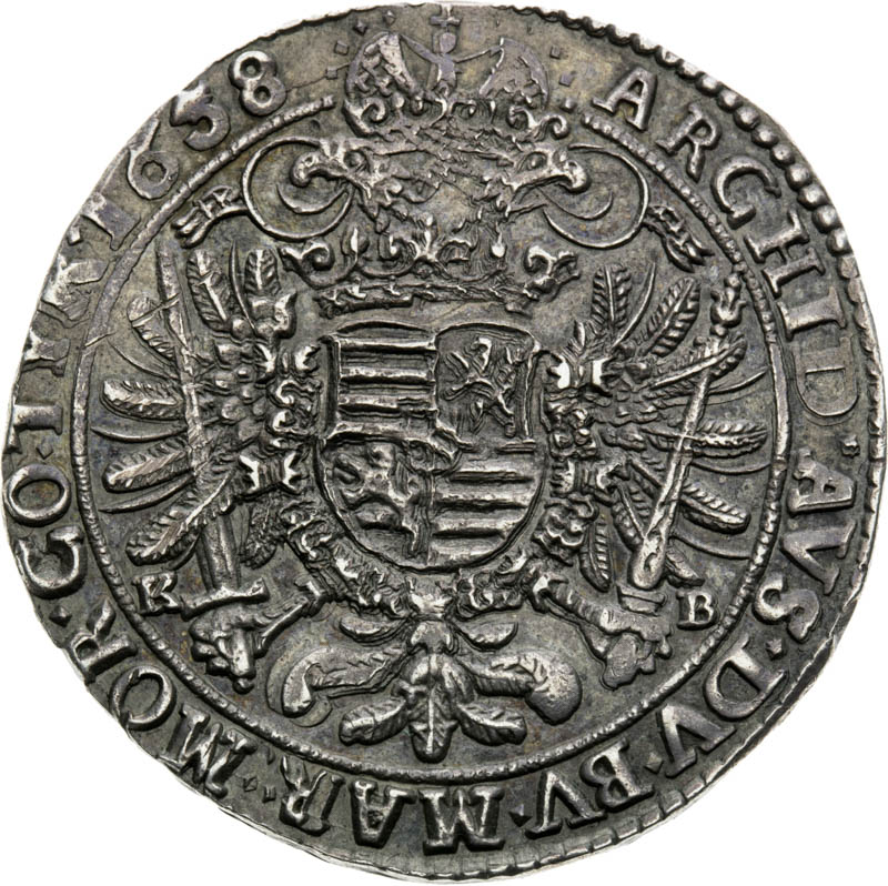 1/2 Thaler 1658 - back