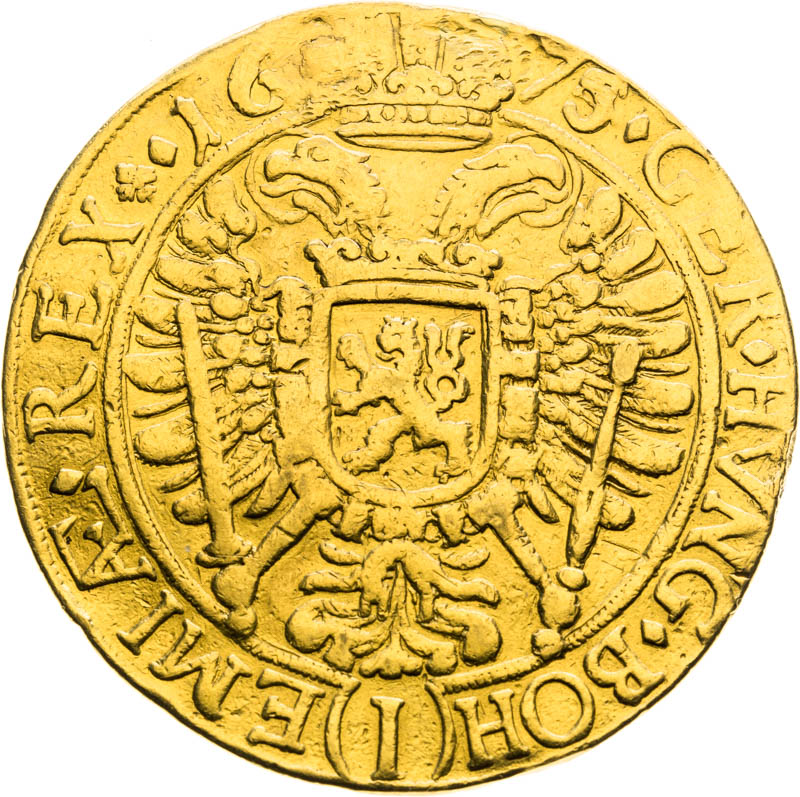 10 Ducats 1675 - back