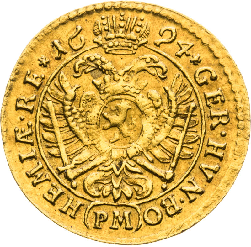 1/4 Ducat 1694 - back