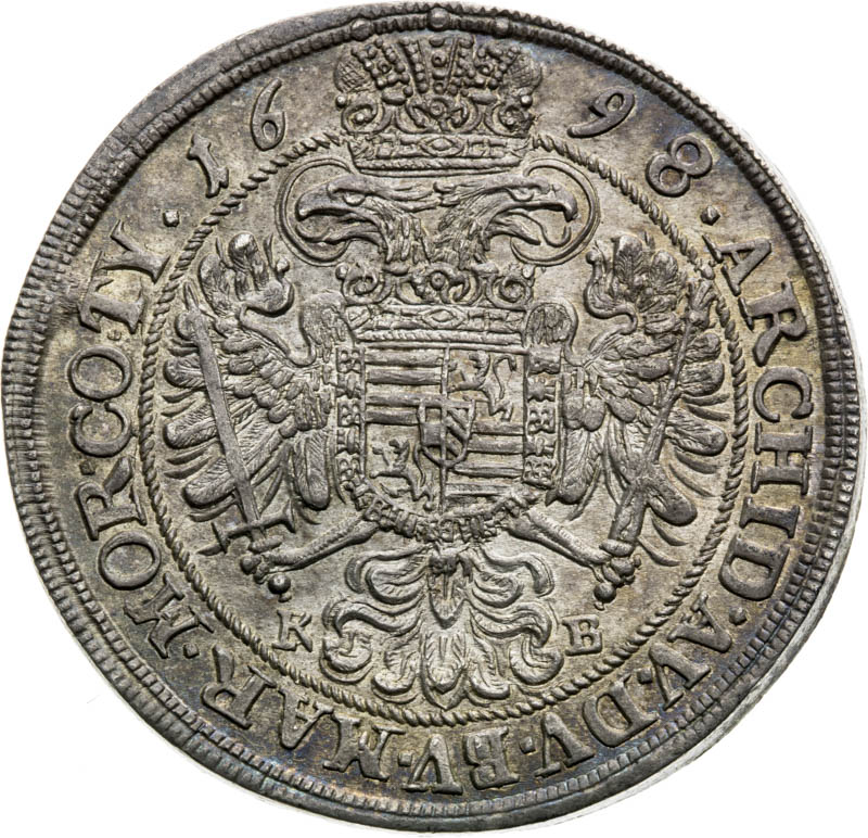 1/2 Thaler 1698 - back