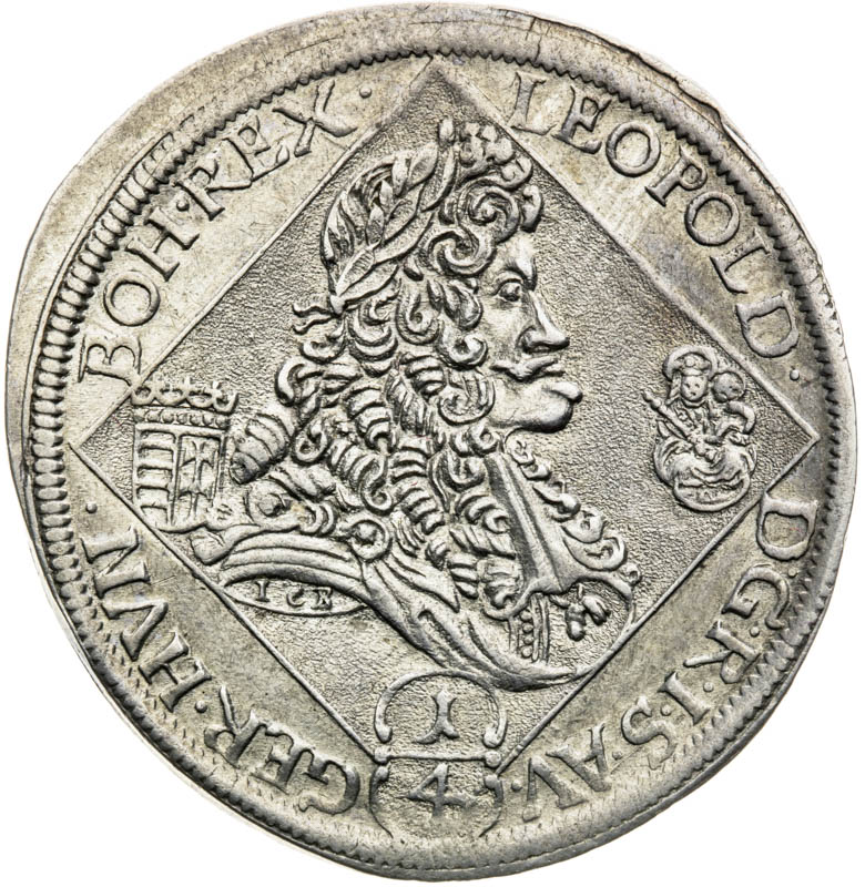 1/4 Thaler 1701 - front