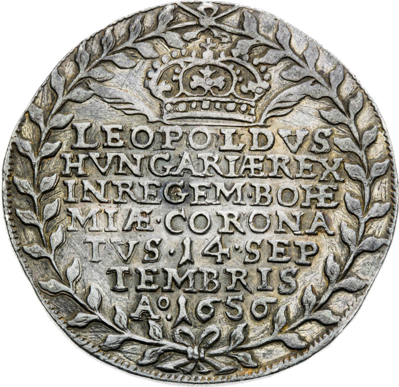 Silver medal 1656 (Thaler) - back